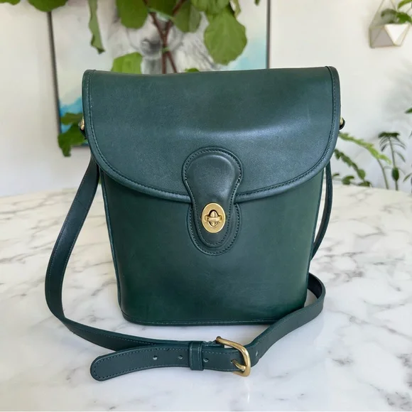 Coach Bags Coach Vintage Bradley Bucket Bag 9936 Bottle Green